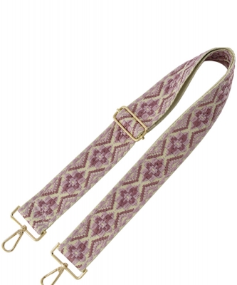 2" Wide Aztec Tribal Pattern Guitar Strap  SS050A MAUVE
